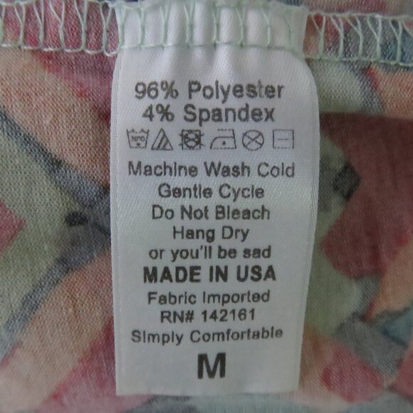 LuLaRoe Women's Multicolor Short-Sleeve Tunic Size M (C1285) - Picture 7 of 7